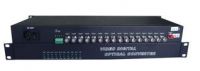 16-Channel Video to Fiber Converter for CCTV Security Surceillance  