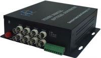 8-Channel Video to Fiber Converter for CCTV Security Surceillance