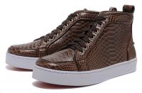 2013 new fahsion coffee man shoes snakes leather shoes