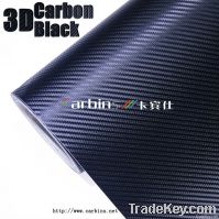 1.52*30m Black 3D Carbon Fiber Car Vinyl Sticker for Car Decoration