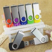 Full capacity swivel USB flash drives for promotional gifts