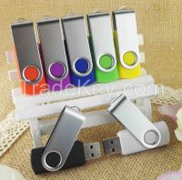 Full capacity swivel USB flash drives for promotional gifts