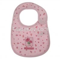 Hot sell promotion custom terry towelling bib,towel baby bib