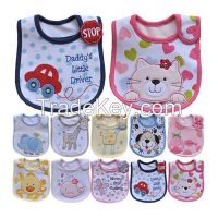 TOP quality 100% cotton blank baby bib for baby