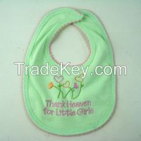 Hot sell promotion custom terry towel baby bib