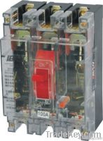 DZ10 100a 3 poles mccb electrical mccb circuit breaker(transparent)