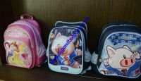 Cute Small Pig Banner School Bags for kids