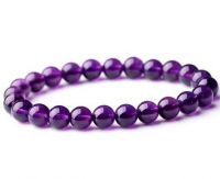 Natural Brazilian amethyst bracelet jewelry for men and women elegant violet gift