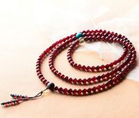 Garnet Bracelet Multi-Ethnic Style Natural Crystal Beads Jewelry Chain 108 Beads