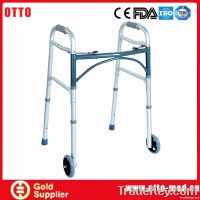 Aluminum folding disabled walker