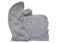 Black Carved Angel Monuments Headstones