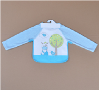 long sleeve printed baby bib.