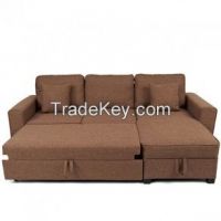 Errol Corner Sofa Bed Savanna Brown
