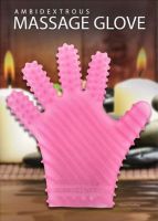 Pink jerk off glove & Masturbation glove