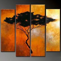 Group Scenery Painting On Canvas