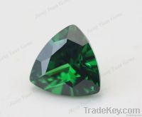 Emerald green trillion cut CZ cubic zirconia stones