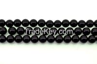 2014 China Supplier STA3 round bead gemstone black 6mm onyx