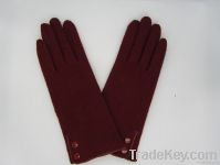 women's  Lateral buckles cashmere glove