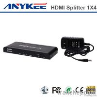 Factory price 3D HD 1080P 1x4 1 in 4 out  HDMI splitter