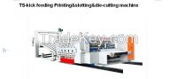 TS-kick feeding Printing&slotting&die-cutting machine