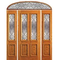 USA Design hot sale double luxurious 100% solid wood door in china