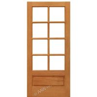BEDROOM wood door with grids