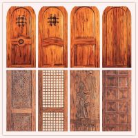 China composite wood veneer solid wood doors for interior/exterior