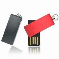 metal mini swivel usb flash drives with key ring