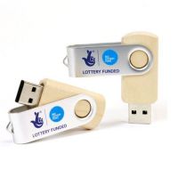 Twist wooden USB flash drive,hot wooden swivel USB 4GB