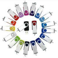 Bulk 2gb custom logo twister usb flash drive