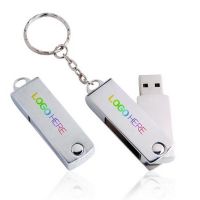 Hot sale swivel style promotional usb stick with key chain