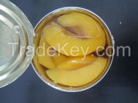canned yellow peach slice in pear syrup