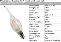 CE Dimming Led Filament   Light Bulb