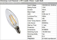 Dimming Led Filament  Light Bulb