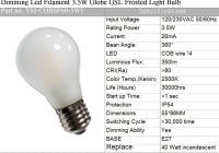 CE Dimming Led Filament   Light Bulb