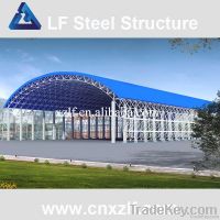 barrel shaped reticular bolt ball structure space frame