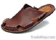 Men's shoe genuine leather & Rubber outsole YZS-101-BR