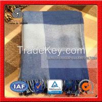 NO.1 China blanket factory Tartan 100% Acrylic warm portable , picnic baby throw blanket
