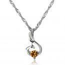 2014 Trendy Yellow Rhinestone Jewelry Necklace
