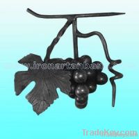 wrought steel railing parts/balcony designs gate parts/iron grapes