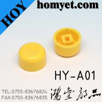 Yellow Round button cap Tact switch Cap