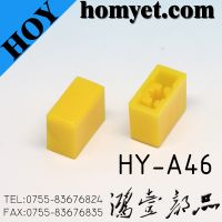 Yellow Square button cap for Tact Switch