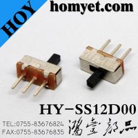 3pin DIP Type Slide Switch Two Position Toggle Switch (HY-SS12D00)