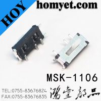 China Factory Top Push Slide Switch with 7pin SMD Type (MSK-1106)
