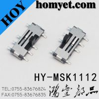 4pin Vertical SMD Type Slide Switch Three Position Toggle Switch (MSK-1112)