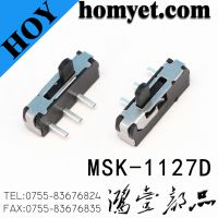 High Quality 3Pin DIP Slide Switch /Side Push Two-position Toggle Switch (MSK-1127D)