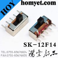 3Pin DIP Power Slide Switch/Small PCB Slide Switch (SK-12F14)