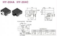 5pin DIP AV Jack/Phone Jack (Hy-204A)