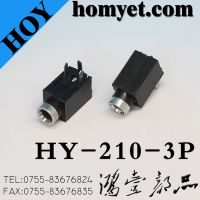 2.5mm Phone Jack Connector with SMT Type 3pin One Registration Mast