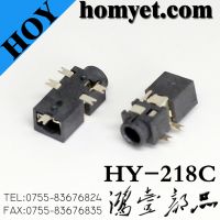2.5mm Phone Jack with 5pin SMT Type Registration Mast